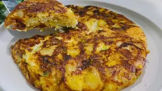 Easy Spanish Omelatte....Simple Breakfast recipe..