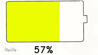 Bateria descarregando de 100% para 0% (Animação)