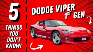 5 Insane Facts About the Gen 1 Dodge Viper You Didn&rsquo;t Know