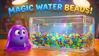 Learn Colors with Magic Water Beads! 🔴🔵🟢 NOVA's Bouncy Pool Party Song