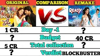 Original Ready vs Remake Ready ।। ram potheineni vs salman khan।।