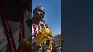 Senegalese Fans Hits the streets to welcome the African champions
