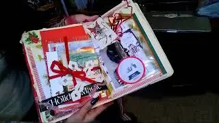 ASMR Christmas Journal Flip Through, Paper Rustling Sounds-Miladyleela