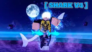 DESPERTEI A RAÇA SHARK V4 no BLOX FRUITS!!