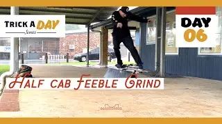 Trick A Day - Day 06 - Half Cab Feeble Grind on the KO Ramps Rail