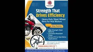 Heavy-Duty Steel Rims for Hub Motors ,Premium Steel Wheel Rims