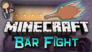 Minecraft: BAR FIGHT Mini-Game w/Mitch, Jerome and Quentin!