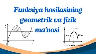 Funksiya hosilasining geometrik va fizik ma'nolari