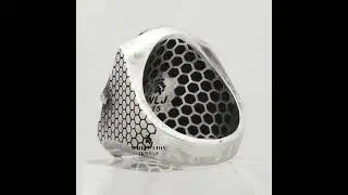 Pharaoh Egyptian Mummy 925 Sterling Silver Ring - White Lion Jewels