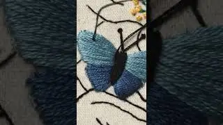 Learn How To Embroider a BUTTERFLY