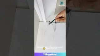 This Carpenter's Scribing Trick is Next Level SATISFYING! 🤌 #woodworking #diy #satisfying #hack