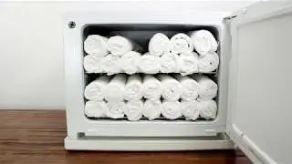 WYZworks 18L Double Rack Electric Hot Towel Warmer, 2 in 1 UV Sterilizer Cabinet