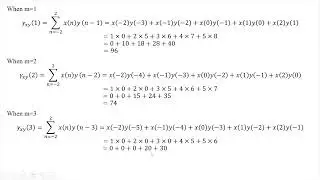 24 Mathematical  Example of cross correlation using corelation function method | Cross correlation