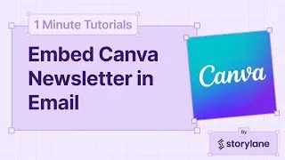 How To Embed Canva Newsletter in Email | 1-Minute Tutorials