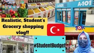 Grocery Budget management as a medical student in Turkey|Inflation in Turkey😱#turkey