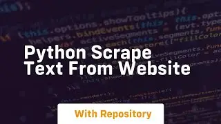 python scrape text from website