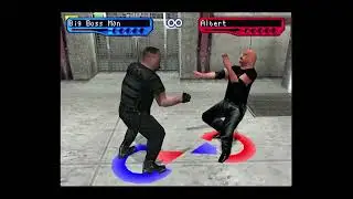 WWF Smackdown! 2 - PS1 Gameplay - Big Boss Man vs Albert - Anywhere Fall Match