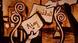 Sand art documentary on 25th anniversary of Ajay & Anubhuti 