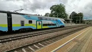 Westbahn Stadler Kiss Double Decker Train Departing V&ouml;cklabruck, Austria