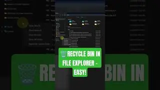 🗑️ Быстрое отображение корзины в проводнике! (Windows 10 и 11)