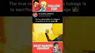 The Hokage job is not joke|| #shorts #naruto #anime #viral #naruto shippuden