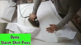 How To Press Shirt, How To Press Starch Shirt Perfectly, Starch Shirt Ironing