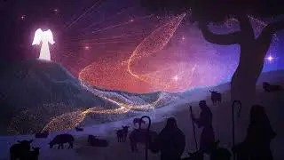 Shepherds Angel Bethlehem Manger Scene Bible Figures Christmas Night Christian Christmas Background