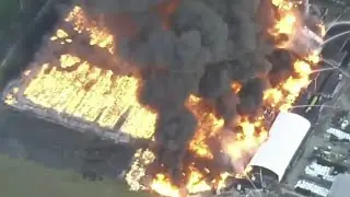 Crews battle massive fire at Osceola County nursery