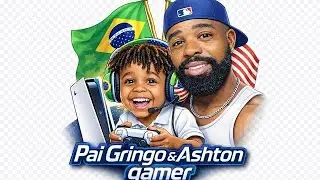 Fortnite com Pai Gringo🇺🇸 e Ashton Gamer🇧🇷🎮