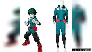 My Hero Academia Izuku Midoriya Cosplay Costume Boku No Hero Academia Deku Batting Suit Green Men's