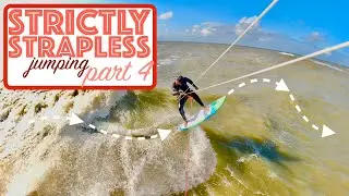Jumping strapless in the waves - Ouddorp