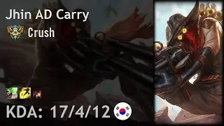 Jhin AD Carry vs Varus - Crush - KR Challenger Patch 7.3