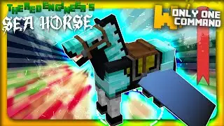Minecraft rideable Sea Horse with only one command block