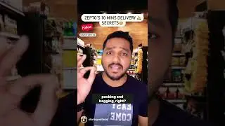 🤩 Zepto 10 Mins Delivery Secret | Valued at $900Million🤑 | Quick Delivery Startup #shorts #startup