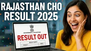 Rajasthan CHO Result 2025 OUT | Cut off Score, | Official Update