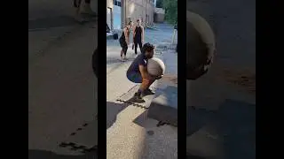 175 lb Atlas stone lift #strongman