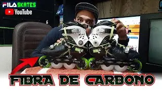 PATINS FILA EM FIBRA DE CARBONO NRK SD - REACT + REVIEW 😍