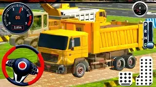 Best Truck & JCB Simulator 3D Road Construction Gameplay 🚧 | Heavy Vehicle Driving & Construction