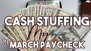 March 2021 Cash Envelope Stuffing-Paycheck #1- GIVEAWAY!!