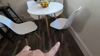 Tangkula Round Dining Table Set for 4, Kitchen Table Set for Small Space Review