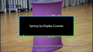 How to Quick Setup the Spring Up Display Booth Counter | CFM