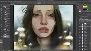 My first completed artwork on clip studio paint | time-lapse