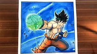 How to draw a Goku mastered ultra instinct drawing| Fighting scene part 10