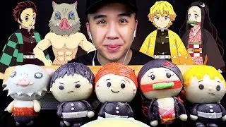 DEMON SLAYERS BUNS (MANTOU) ASMR MUKBANG! SOFT EATING SOUNDS (No Talking) | BUN ASMR