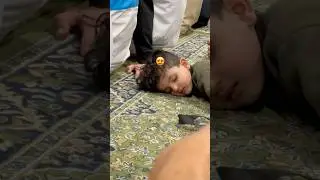 Kid sleeping in masjid al haram ❤️#shorts #islamic