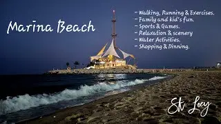 An evening at Marina Beach - Salmiya #Marinabeach #Kuwait #winter