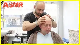 Asmr Barber Turko amazing Head Massage Razor wet Shave