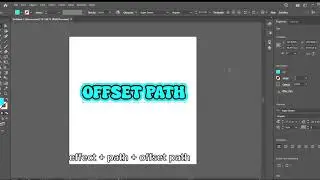How to Add Offset Path to Text | Adobe Illustrator Tips & Tricks