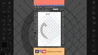Letter N+N logo design in Adobe illustrator #adobeillustrator #logo #shorts