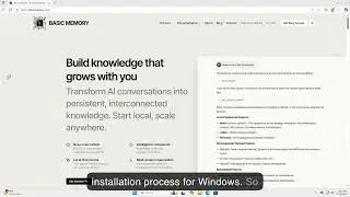 Windows Users - Install Basic Memory